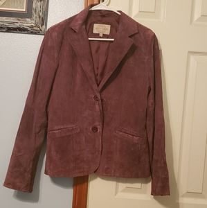 Suede blazer